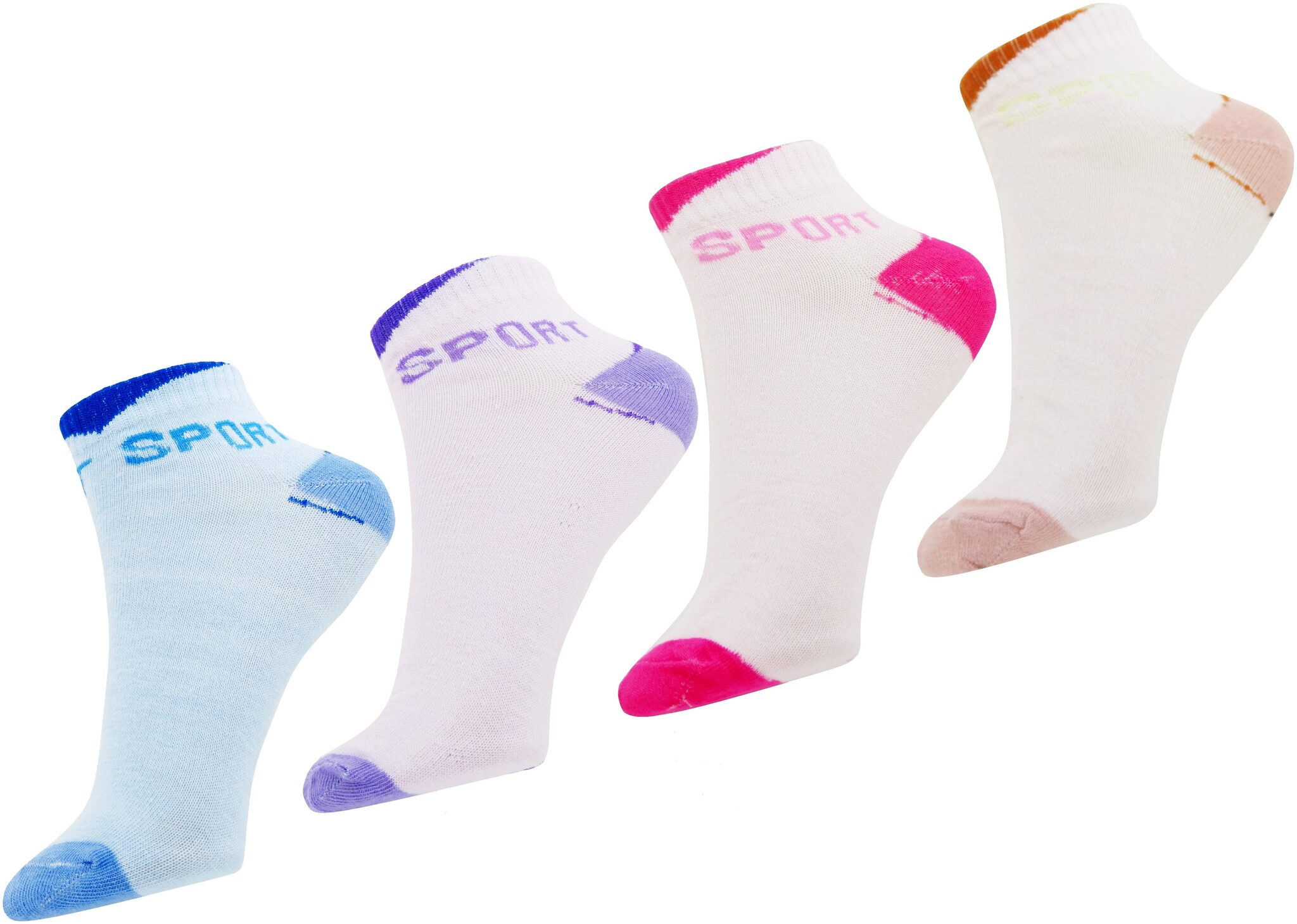 

Neska Moda Premium Women s Cotton Multicolor 4 Pair Ankle Length Socks S550