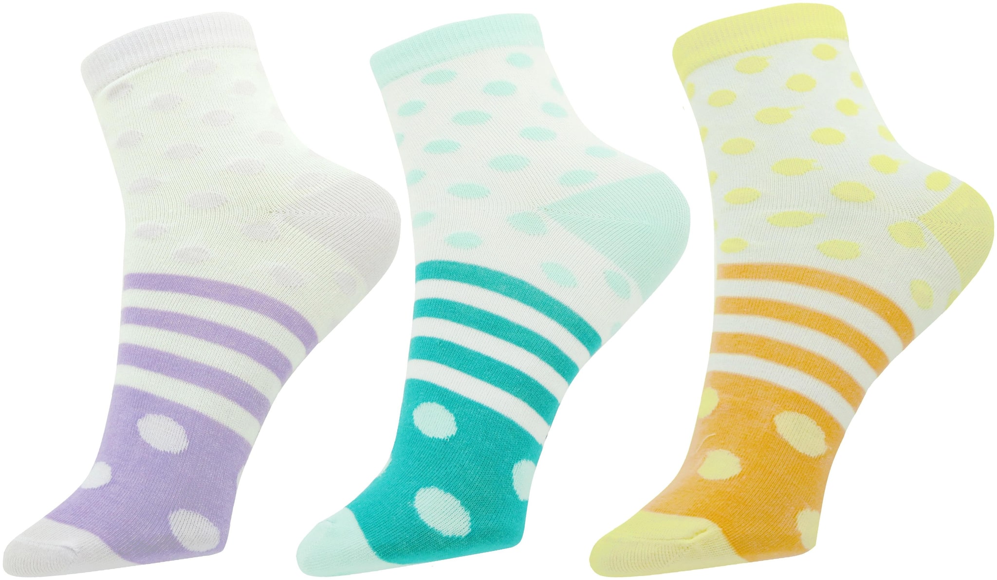 

Neska Moda Premium Women s Cotton Multicolor 3 Pair Ankle Length Socks S555