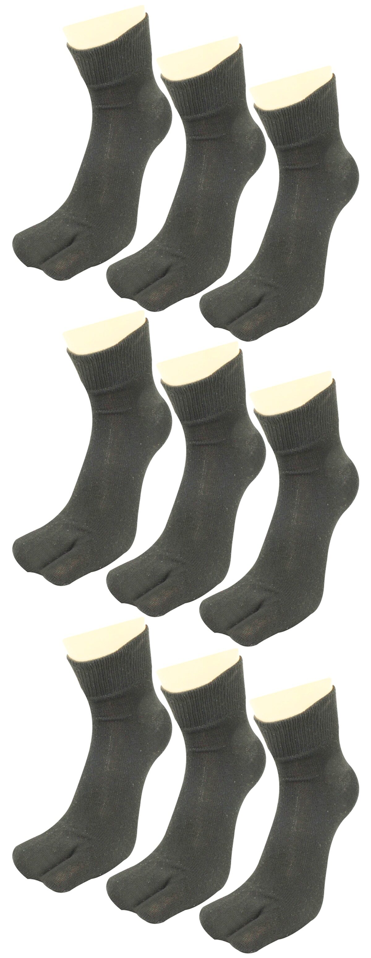 

Neska Moda 9 Pair Women s Black Formal Plain Cotton Ankle Length Thumb Socks