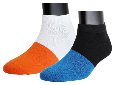 

Neska Moda Women s 2 Pair Orange and Blue Cotton Low Cut Ankle Length Socks-S873