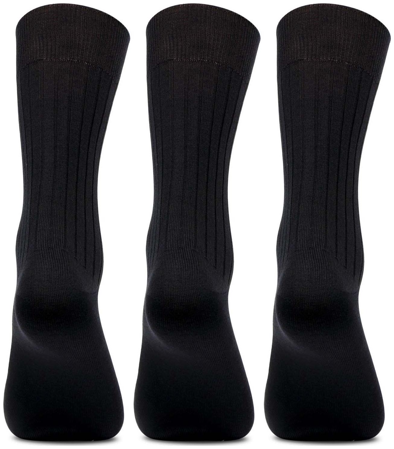 

Neska Moda Black Cotton Ankle length socks ( Pack of 3 )