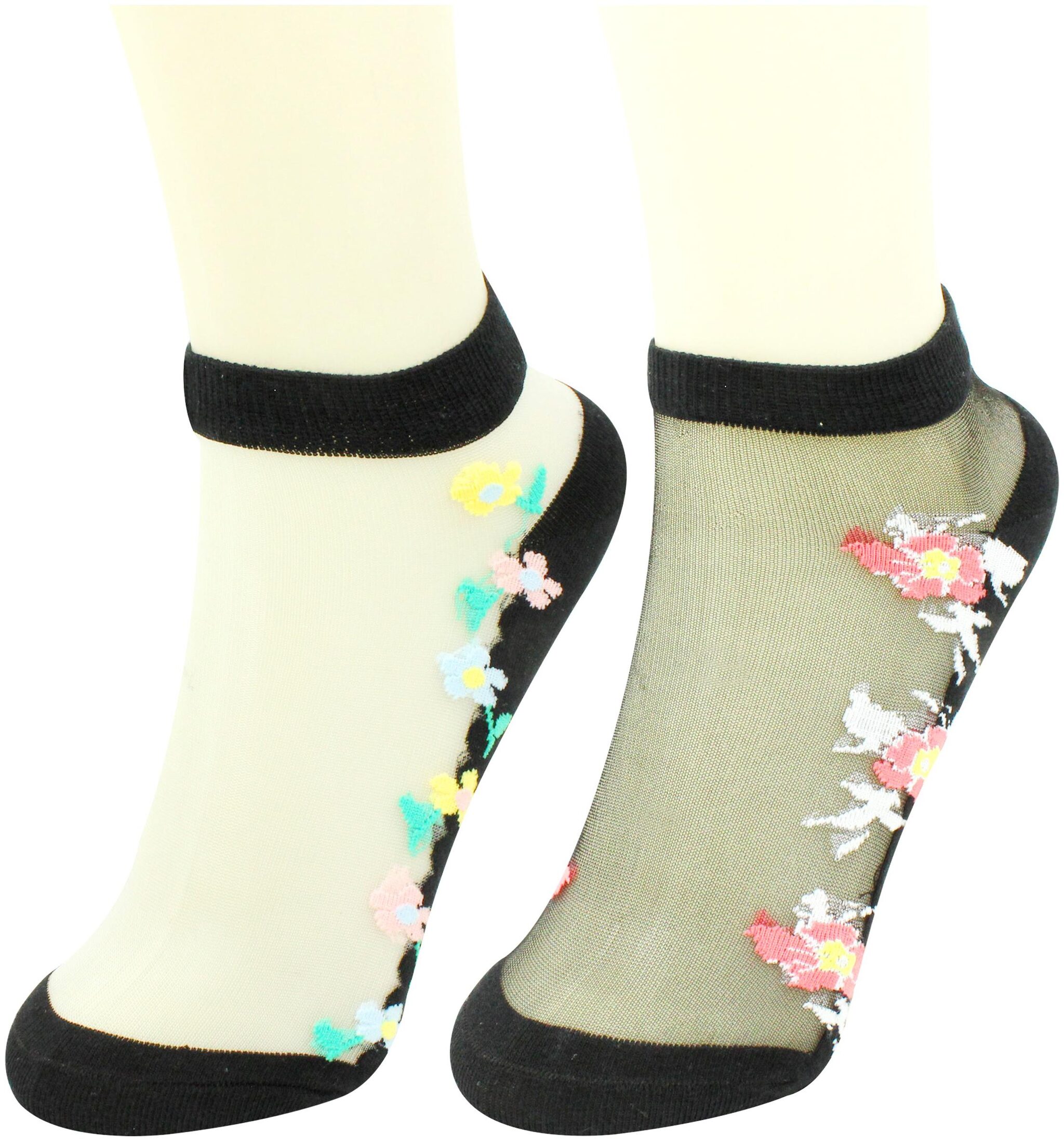 

Neska Moda Women s 2 Pair Black Cotton Ankle Length Socks-S899