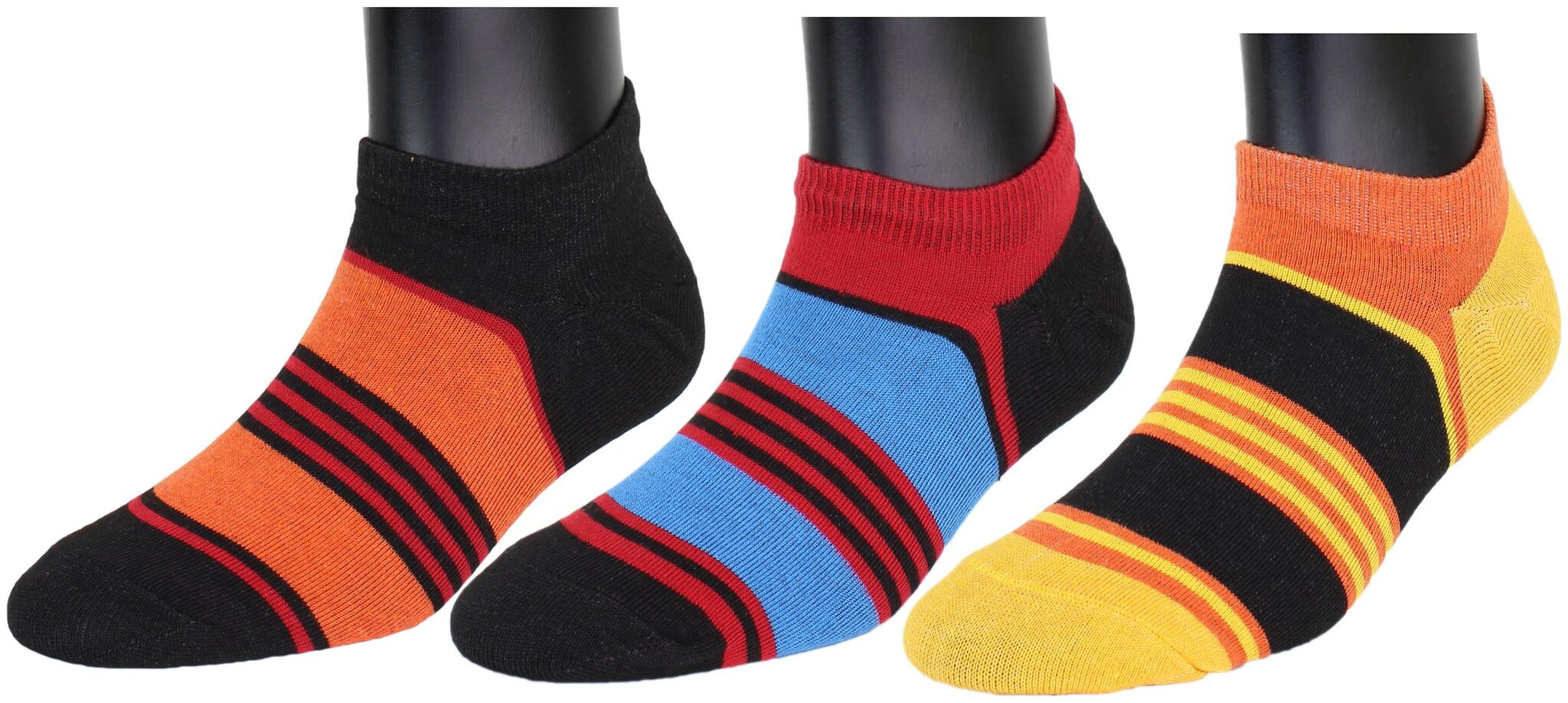 

Neska Moda Women s 3 Pair Multicolor Cotton No Show Loafer Socks-S1019