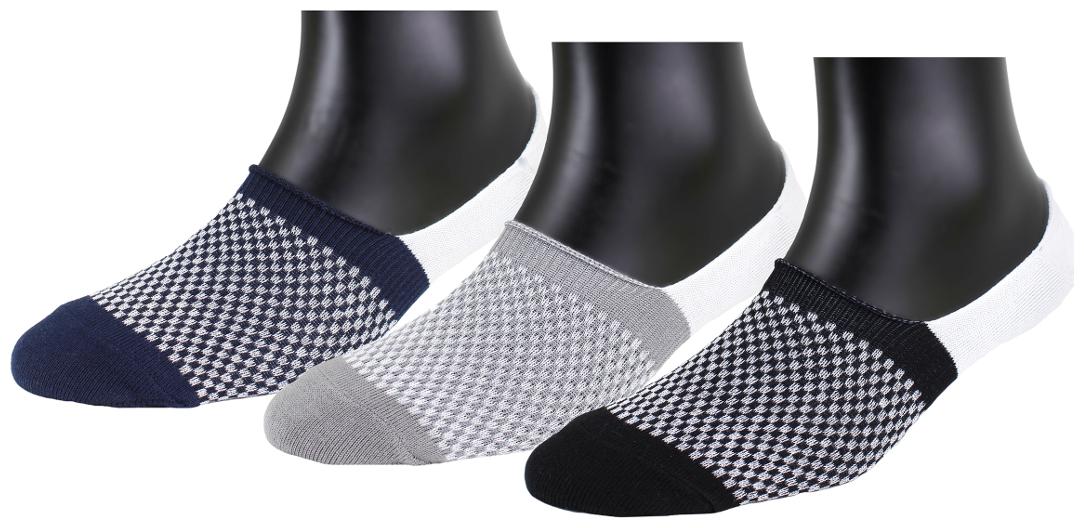 

Neska Moda Grey Cotton Ankle length socks ( Pack of 3 )