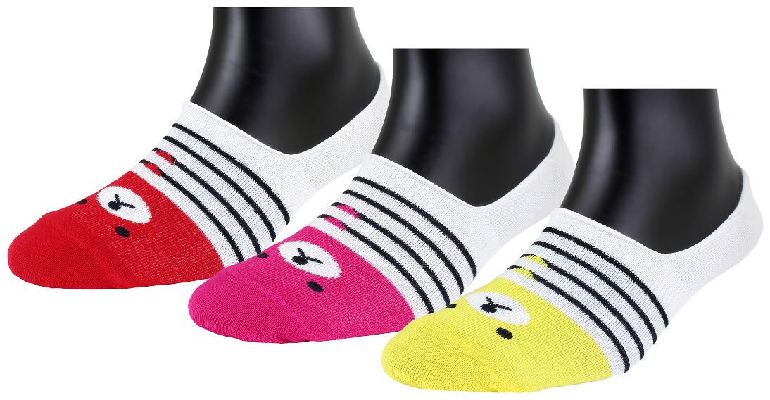 

Neska Moda Red Cotton Ankle length socks ( Pack of 3 )