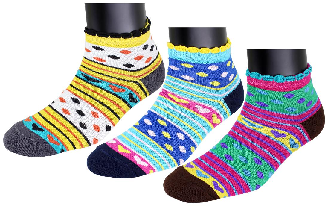 

Neska Moda Women s 3 Pair Yellow and Pink Cotton Ankle Length Socks-S961