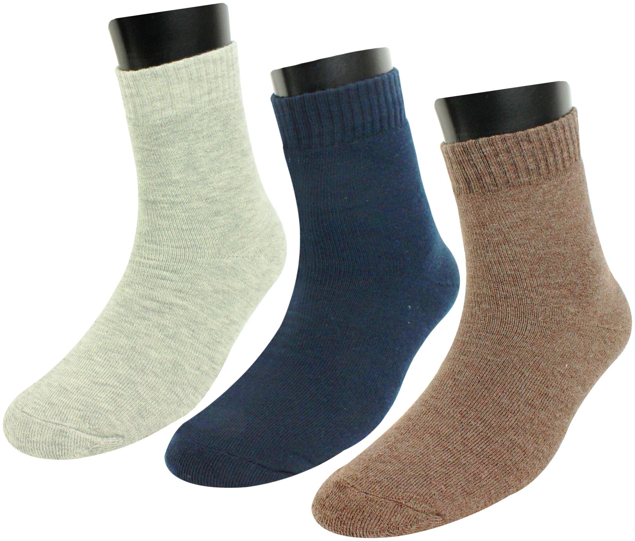 

Neska Moda Multi Cotton Crew length socks ( Pack of 3 )