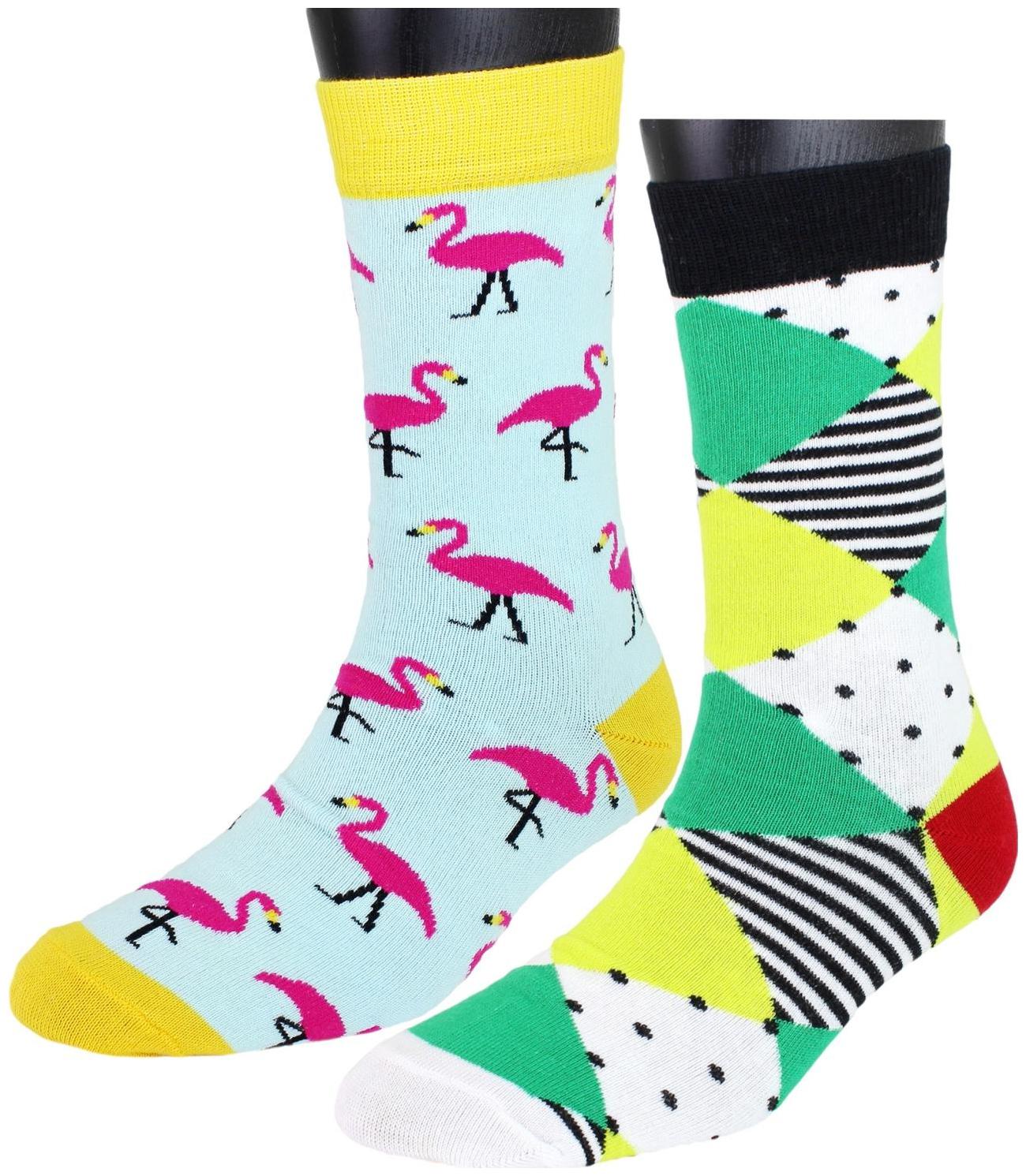 

Neska Moda Women s 2 Pair Cotton Multi Crew Length Socks-S1119