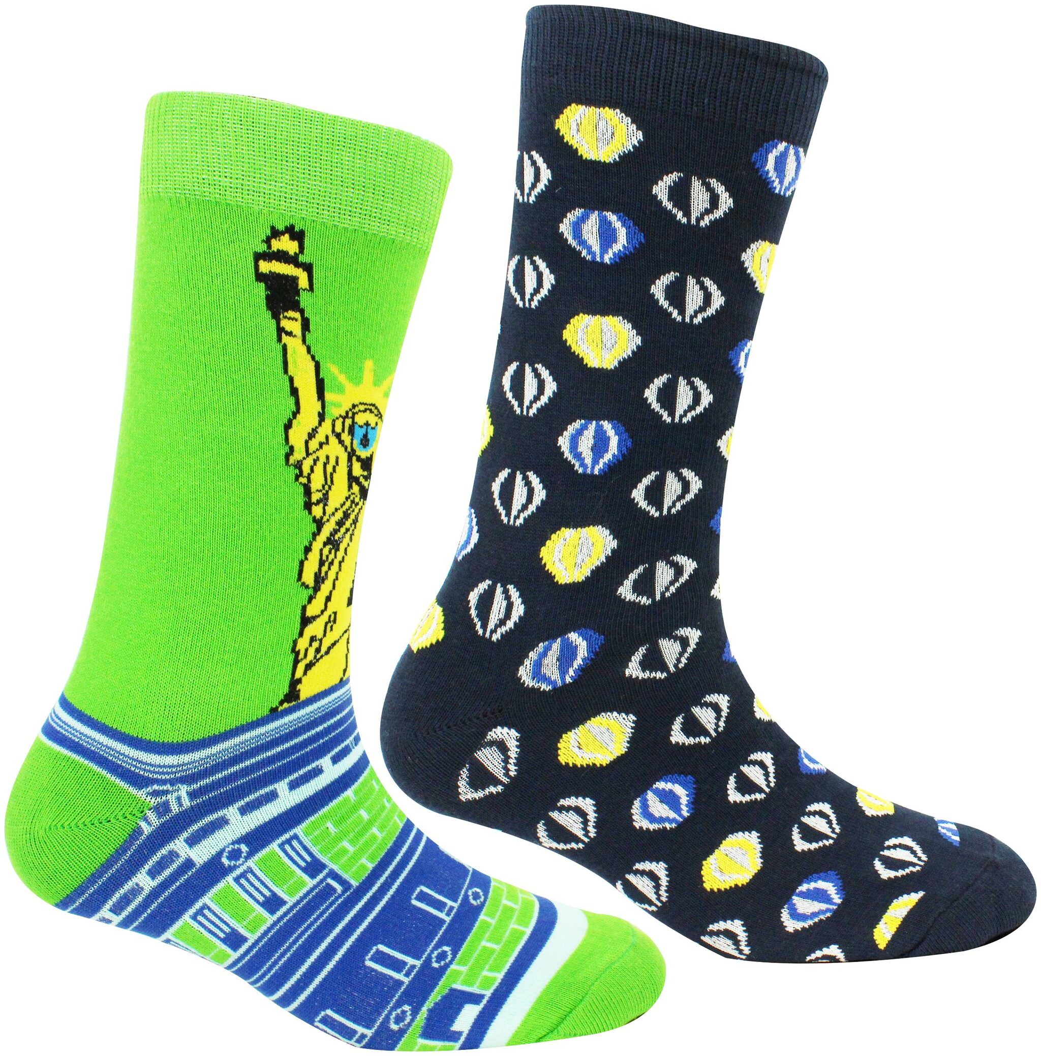 

Neska Moda Women s 2 Pair Cotton Green and Black Crew Length Socks-S1120