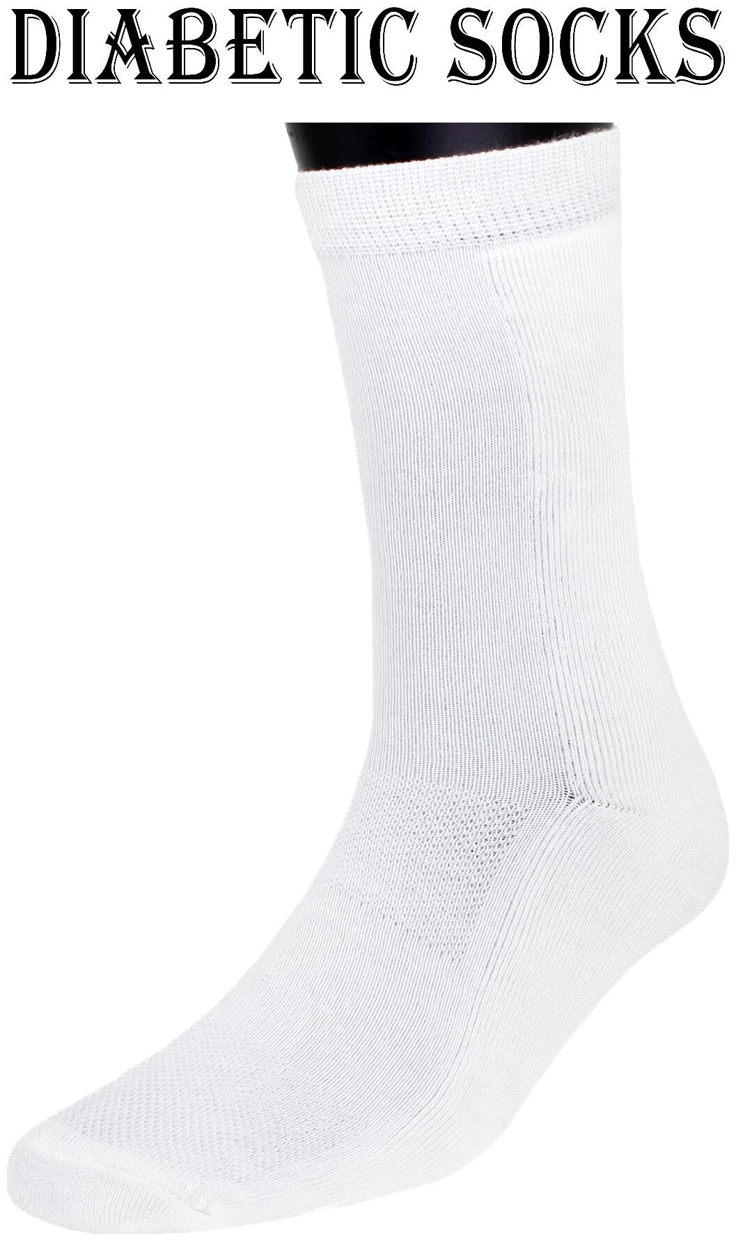 

Neska Moda Women s 1 Pair Mid Calf Length White Health Diabetic Socks
