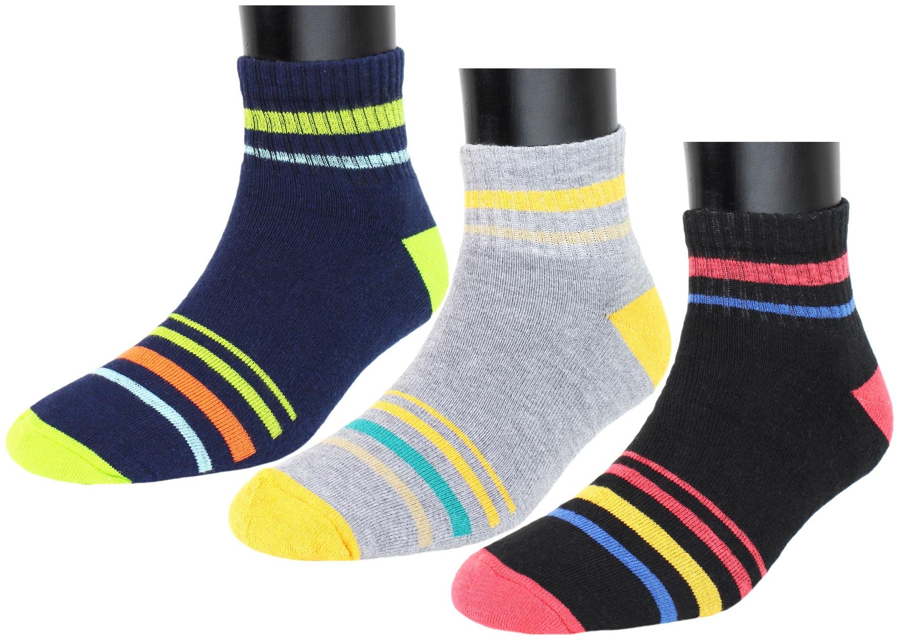 

Neska Moda Women s 3 Pair Multicolor Terry Cotton Ankle Length Socks-S1073