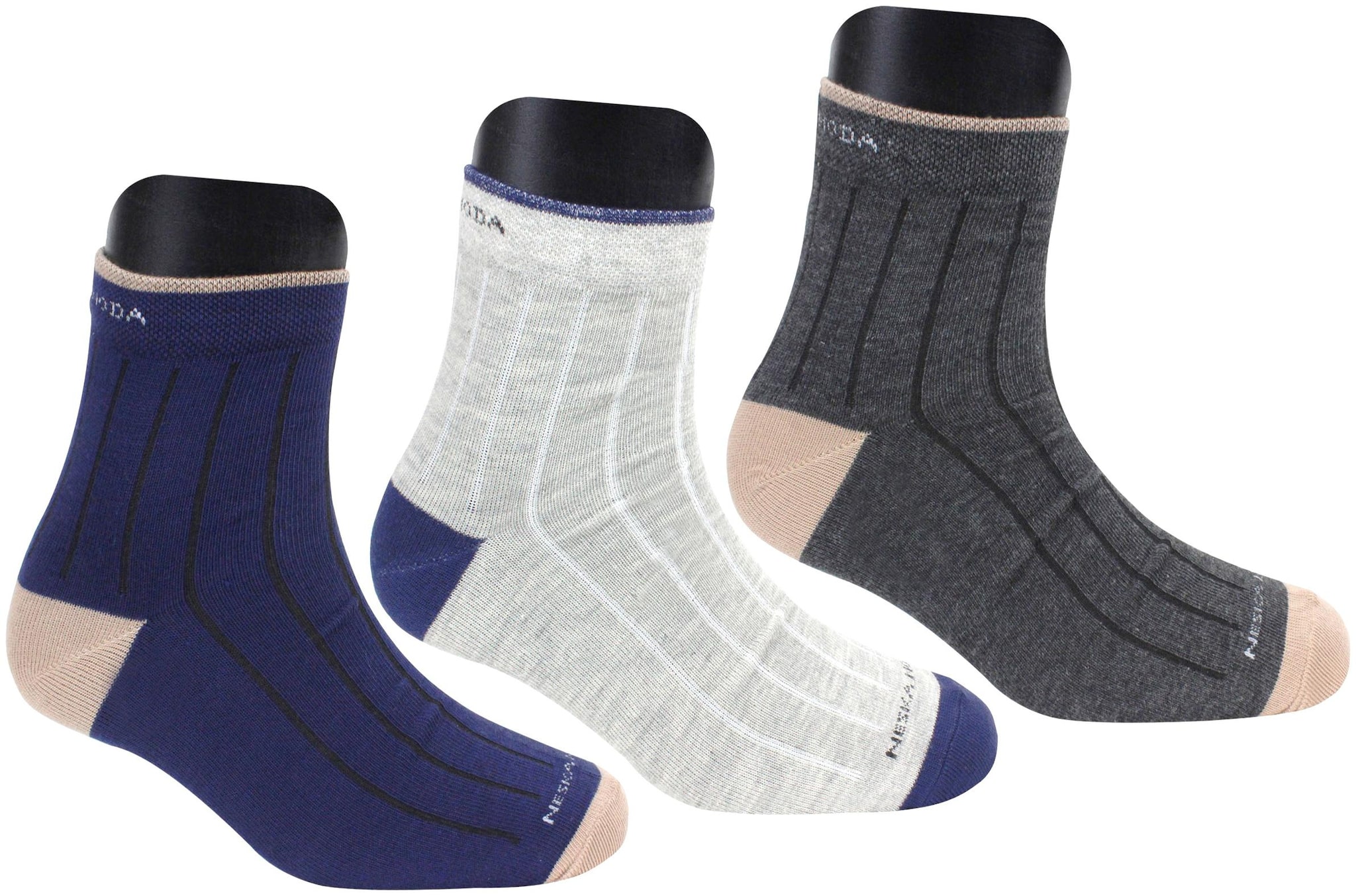 

Neska Moda Women s 3 Pair Ankle Length Socks