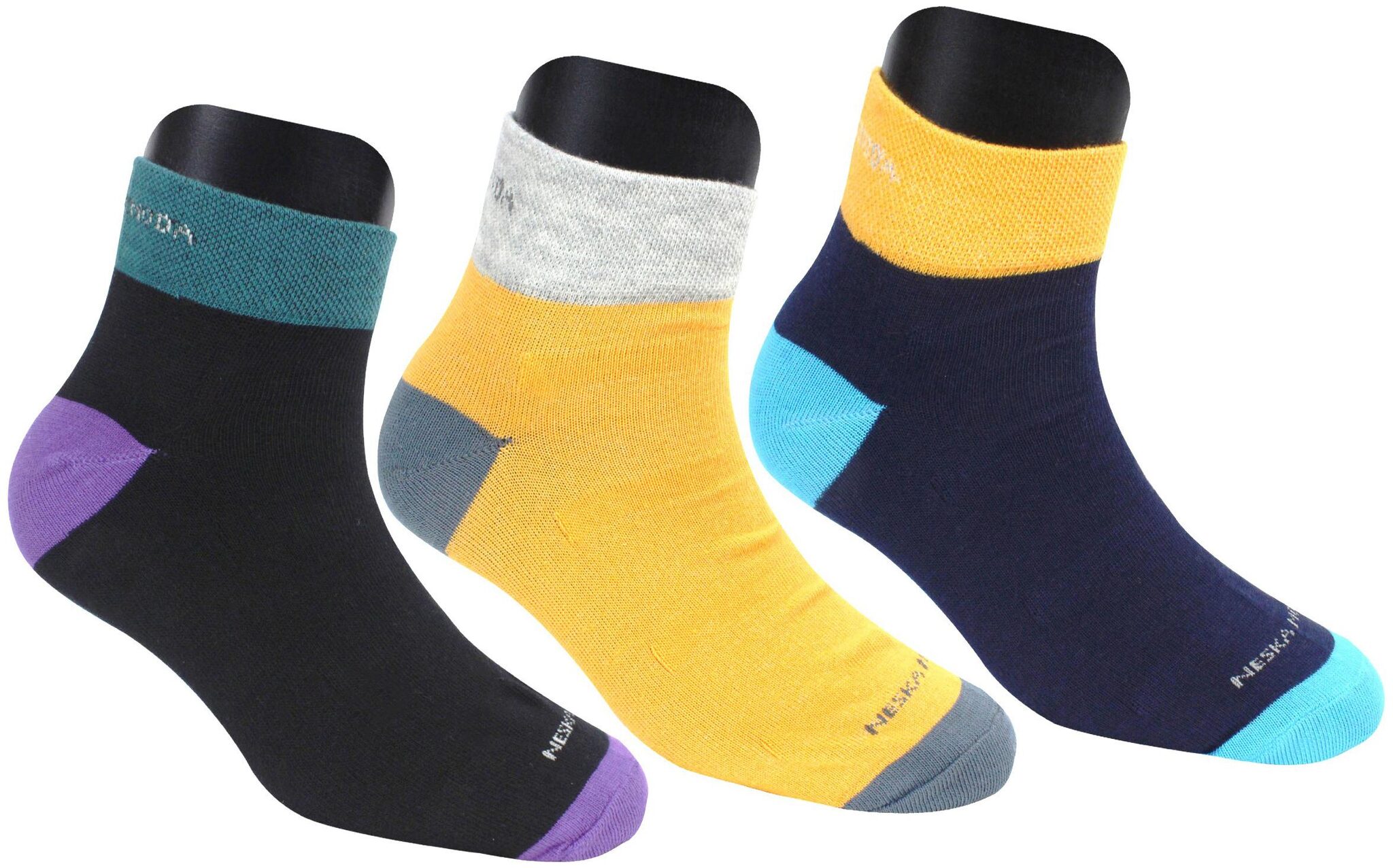 

Neska Moda Women s 3 Pair Ankle Length Socks