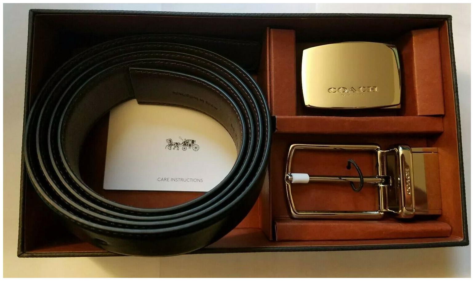 

New Authentic Coach F65185 Mod Plaque Harness Cut-To Size Reversible Belt