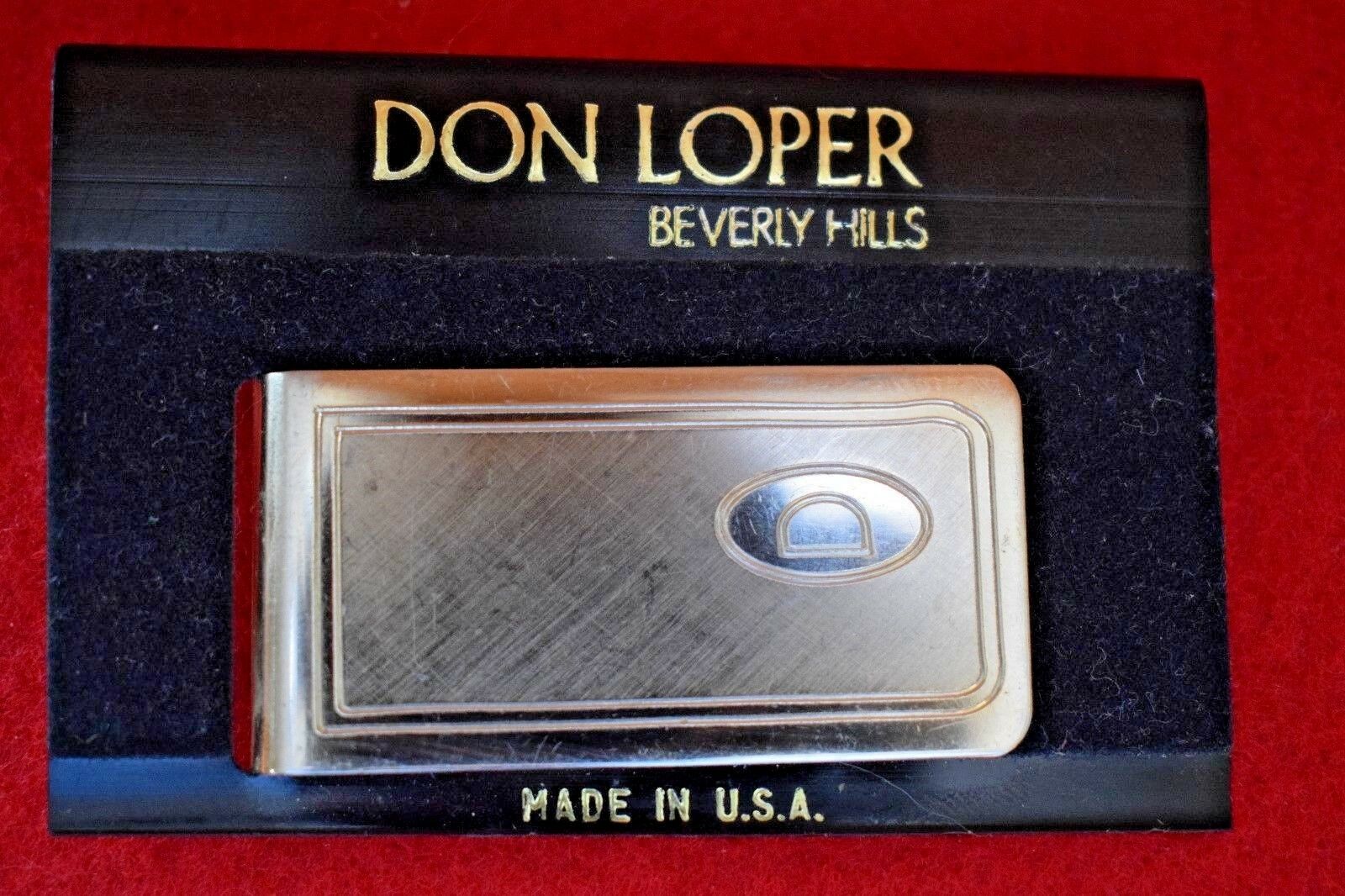 

New Don Loper Beverly Hills Solid Brass Money Clip D