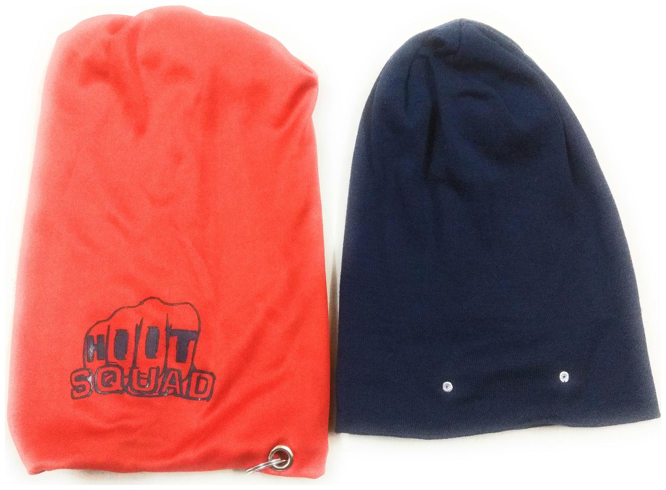 

Winter Beanie Cap for Men - Pack of 2 (Free Size Red Blue)