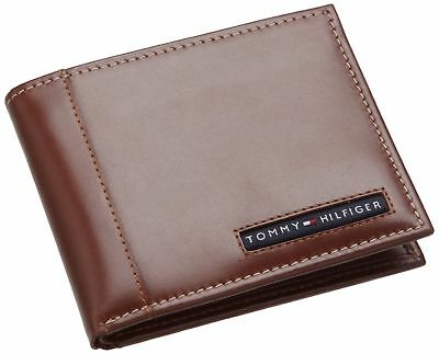 Tommy Hilfiger Men's NWT Genuine Leather Passcase Valet Wallet Brown 31TL2ZX063 Tommy Hilfiger Men's NWT Genuine Leather Passcase Valet Wallet Brown 31TL2ZX063