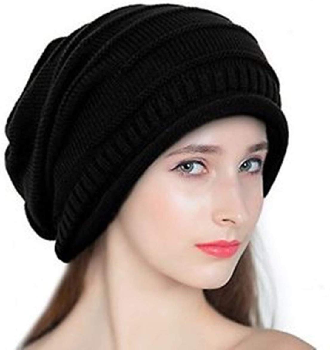 

New Stylish Unisex Beanie Strip Satin Dye Cap Sport Knitted Hat Winter Skull Beanie Hat Cap
