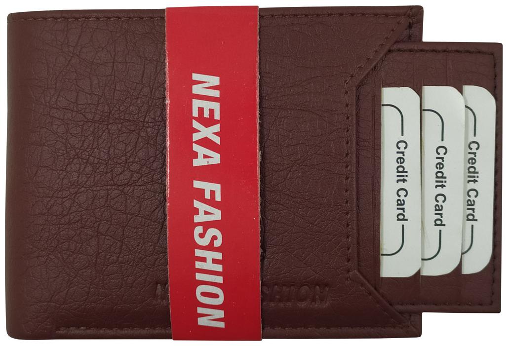 

NEXA FASHION Men Brown Synthetic leather Bi-Fold Wallet ( Pack of 1 )
