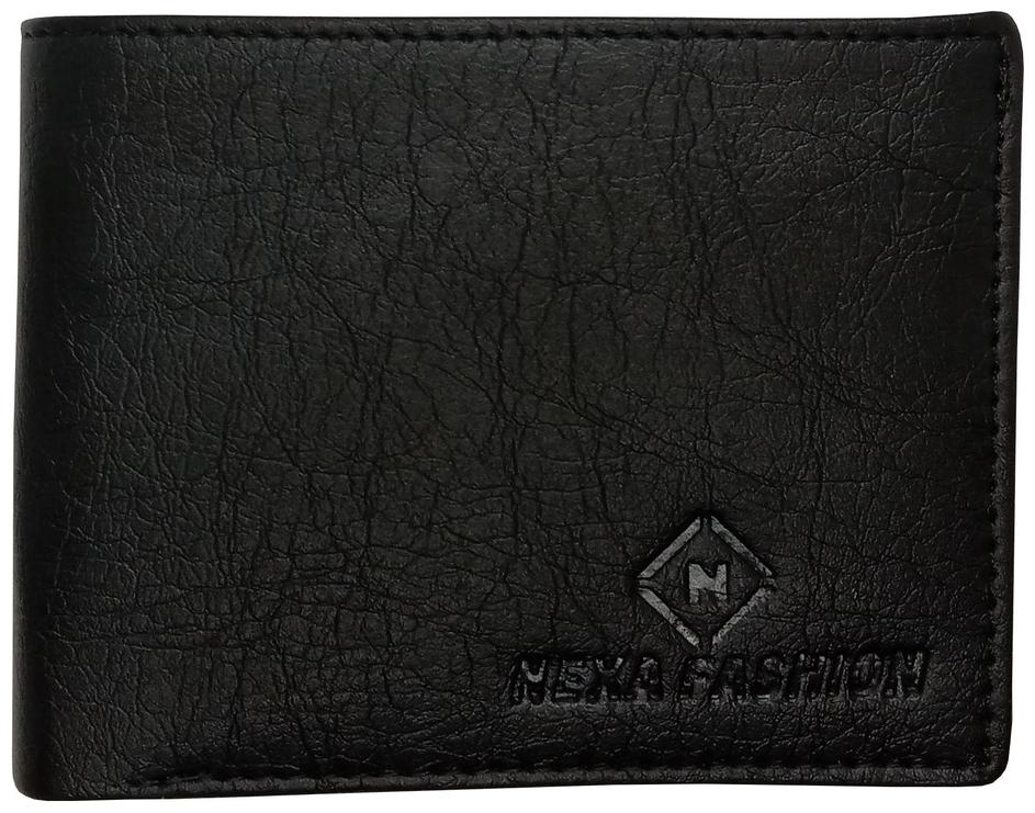 

NEXA FASHION Men Black Synthetic leather Bi-Fold Wallet ( Pack of 1 )