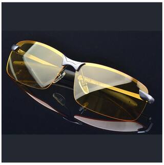 Buy Night Vision Driving Polarized Goggles Anti Glare Metal Frame