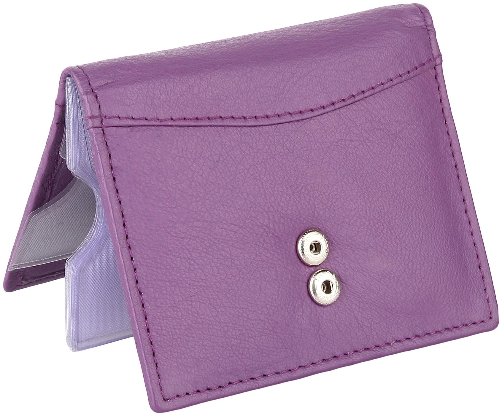 

NUKAICHAU Men Leather Card holder - Purple Pack of 1