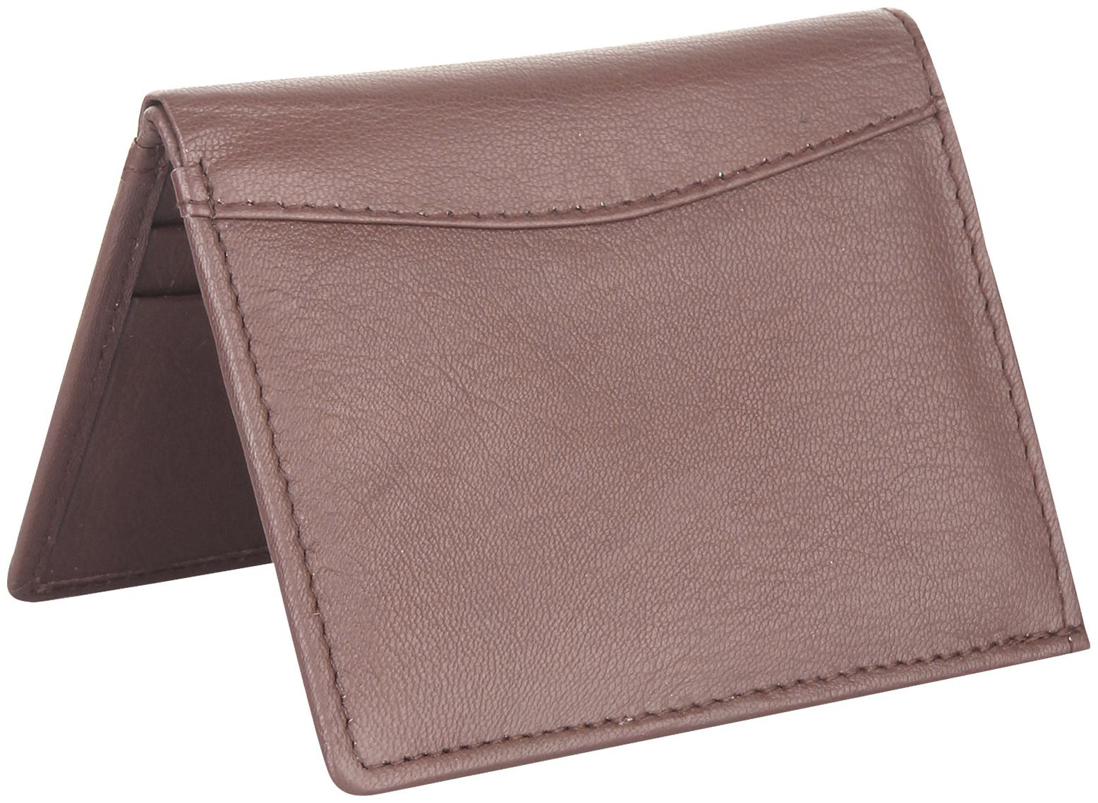 

NUKAICHAU Men Leather Card holder - Brown Pack of 1