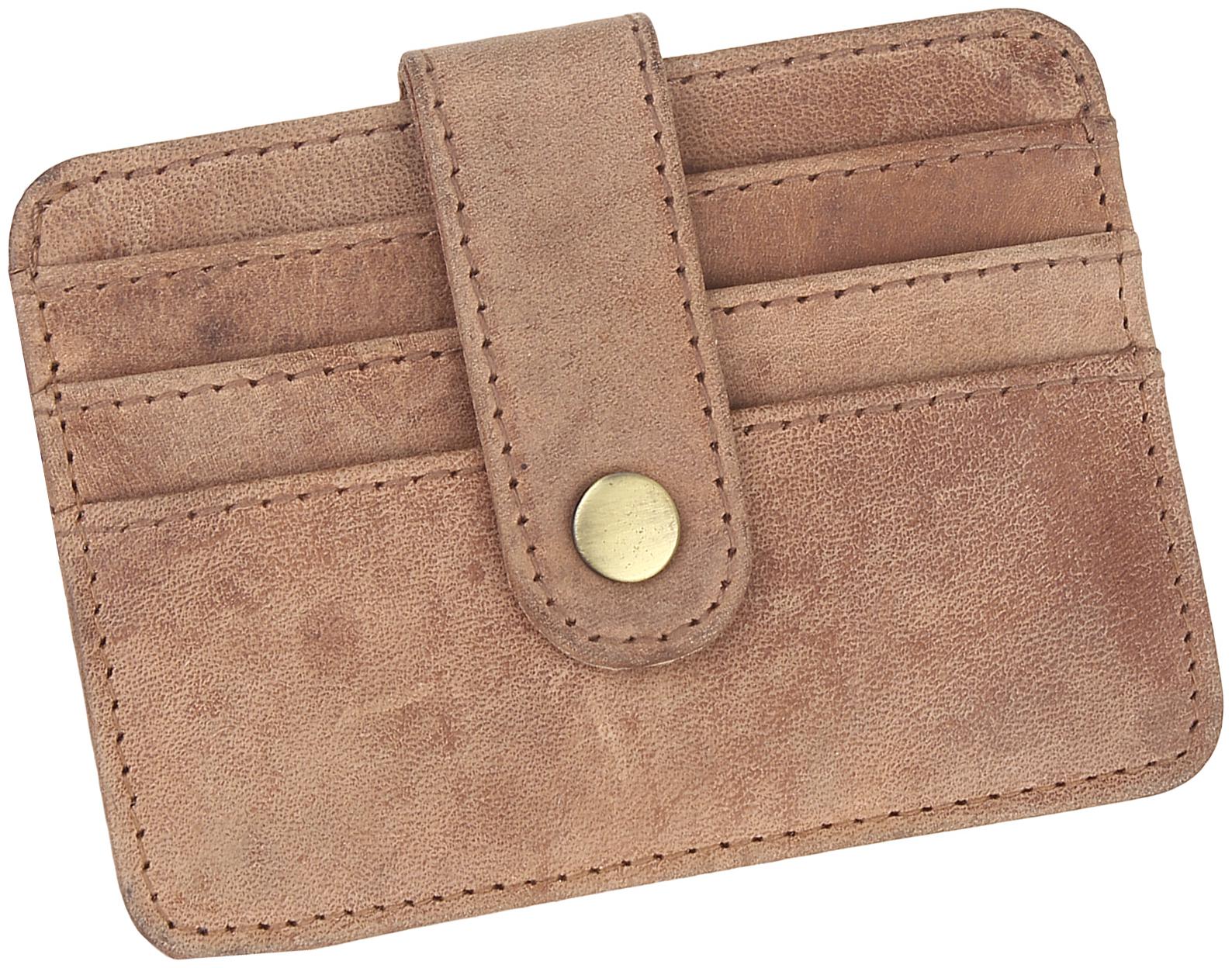 

NUKAICHAU Men Leather Card holder - Brown Pack of 1