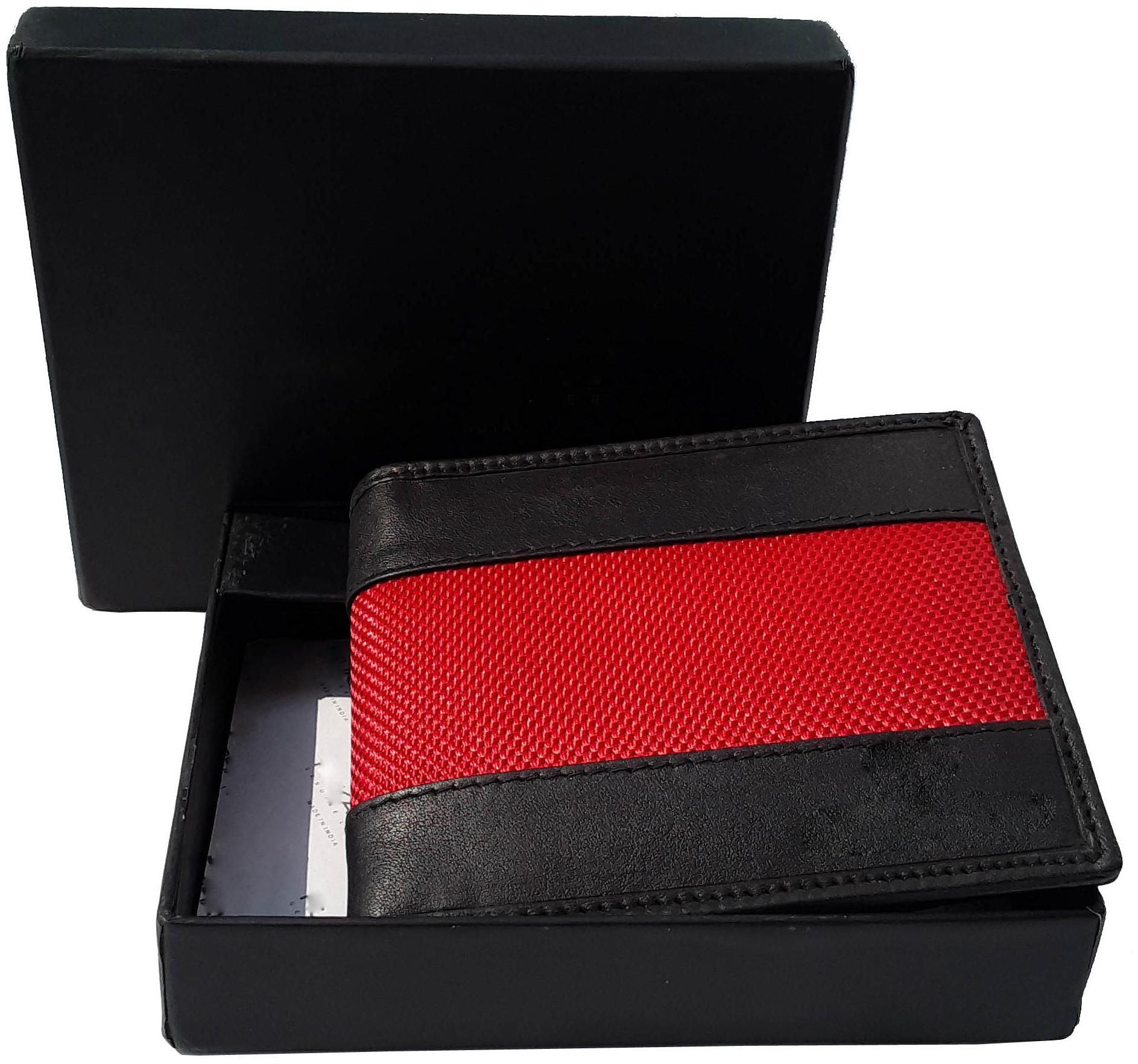 

NUKAICHAU Men Black Leather Bi-Fold Wallet ( Pack of 1 )