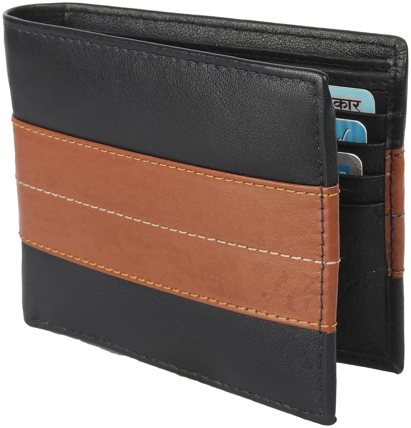 

NUKAICHAU Men Black Leather Bi-Fold Wallet ( Pack of 1 )