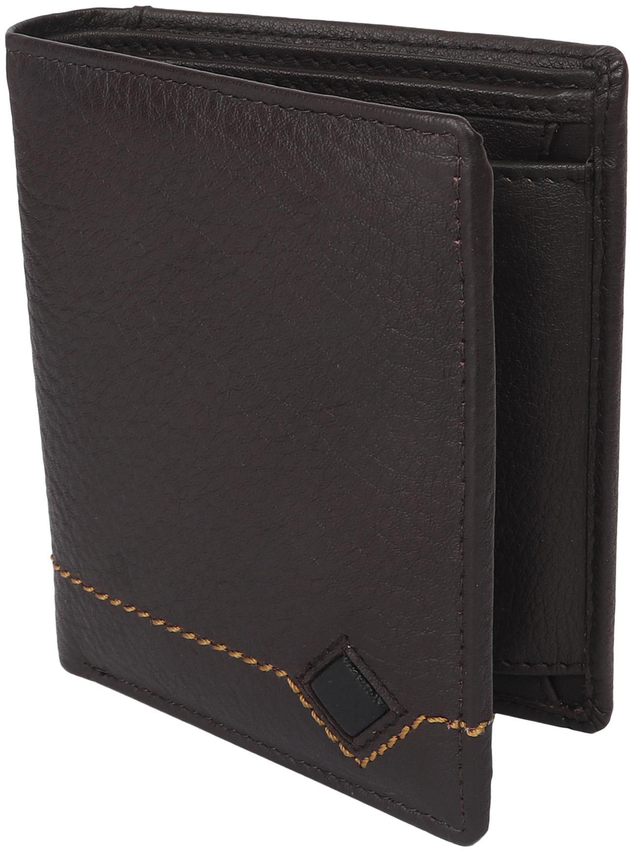 

NUKAICHAU Men Brown Leather Long Wallet ( Pack of 1 )