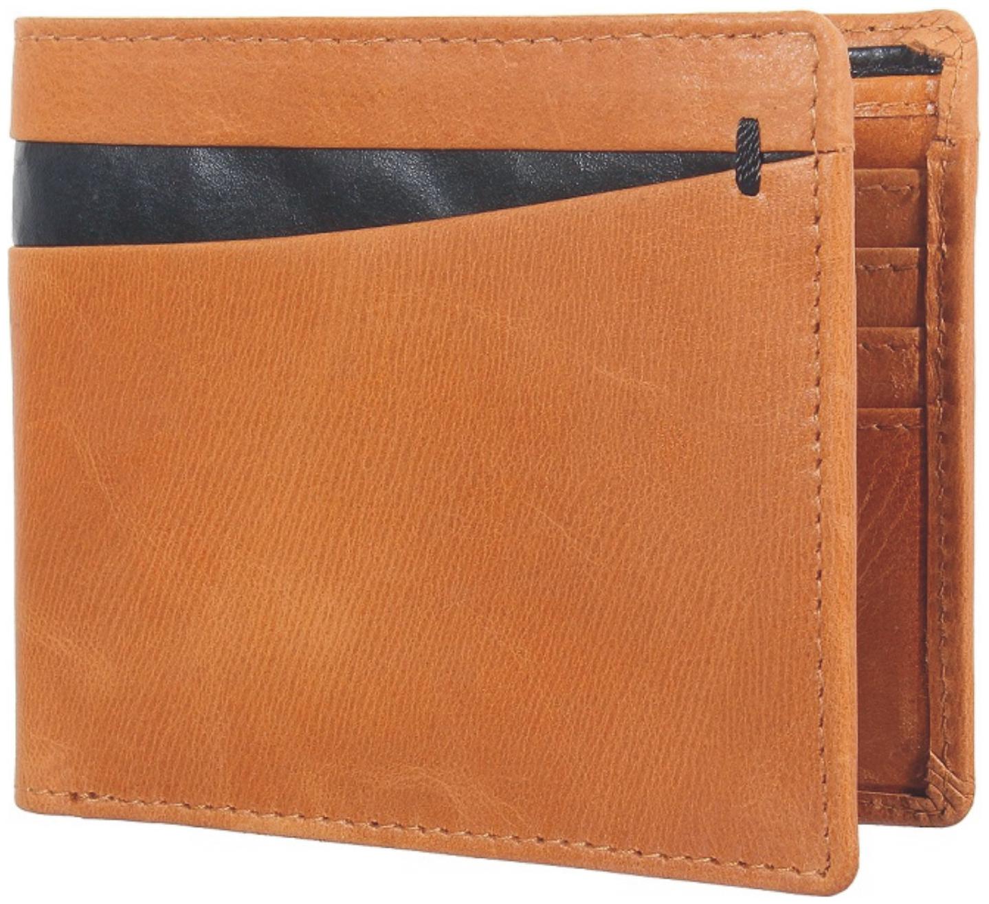 

NUKAICHAU Men Brown Leather Bi-Fold Wallet ( Pack of 1 )