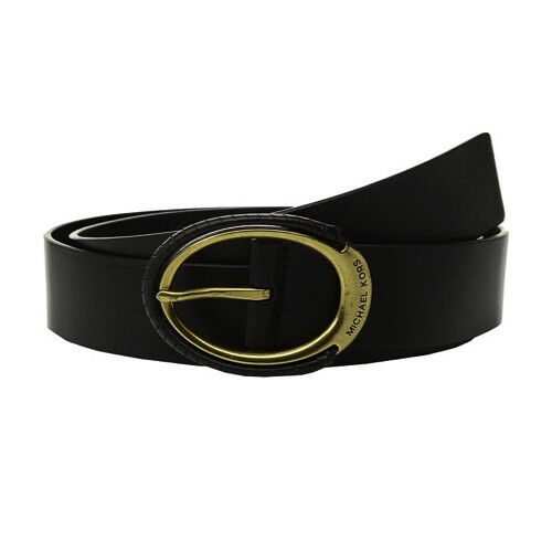 michael kors black and gold belt