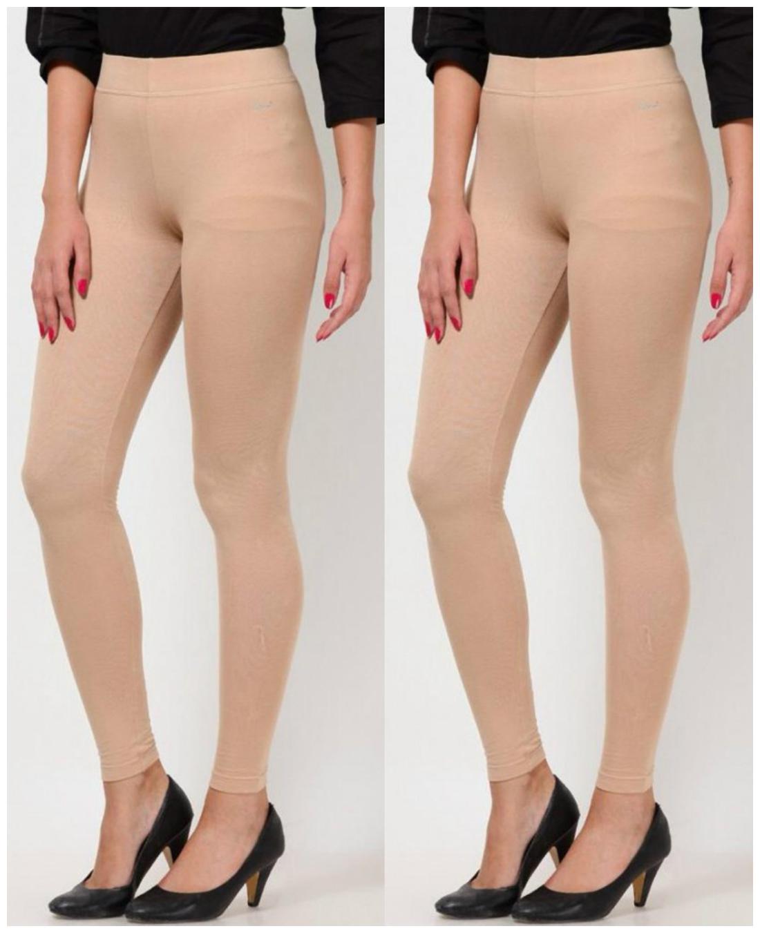 

N2S NEXT2SKIN Ladies Opaque Footless Skin Stockings Pack of 2