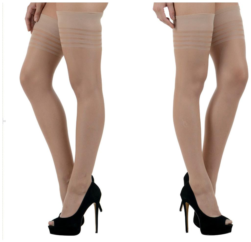 

N2S NEXT2SKIN Ladies Thigh Length Skin Stockings Pack of 2