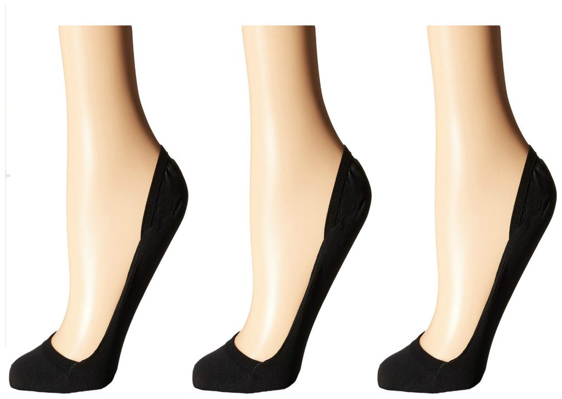 

N2S NEXT2SKIN Ladies Footlets Black Socks Pack of 3