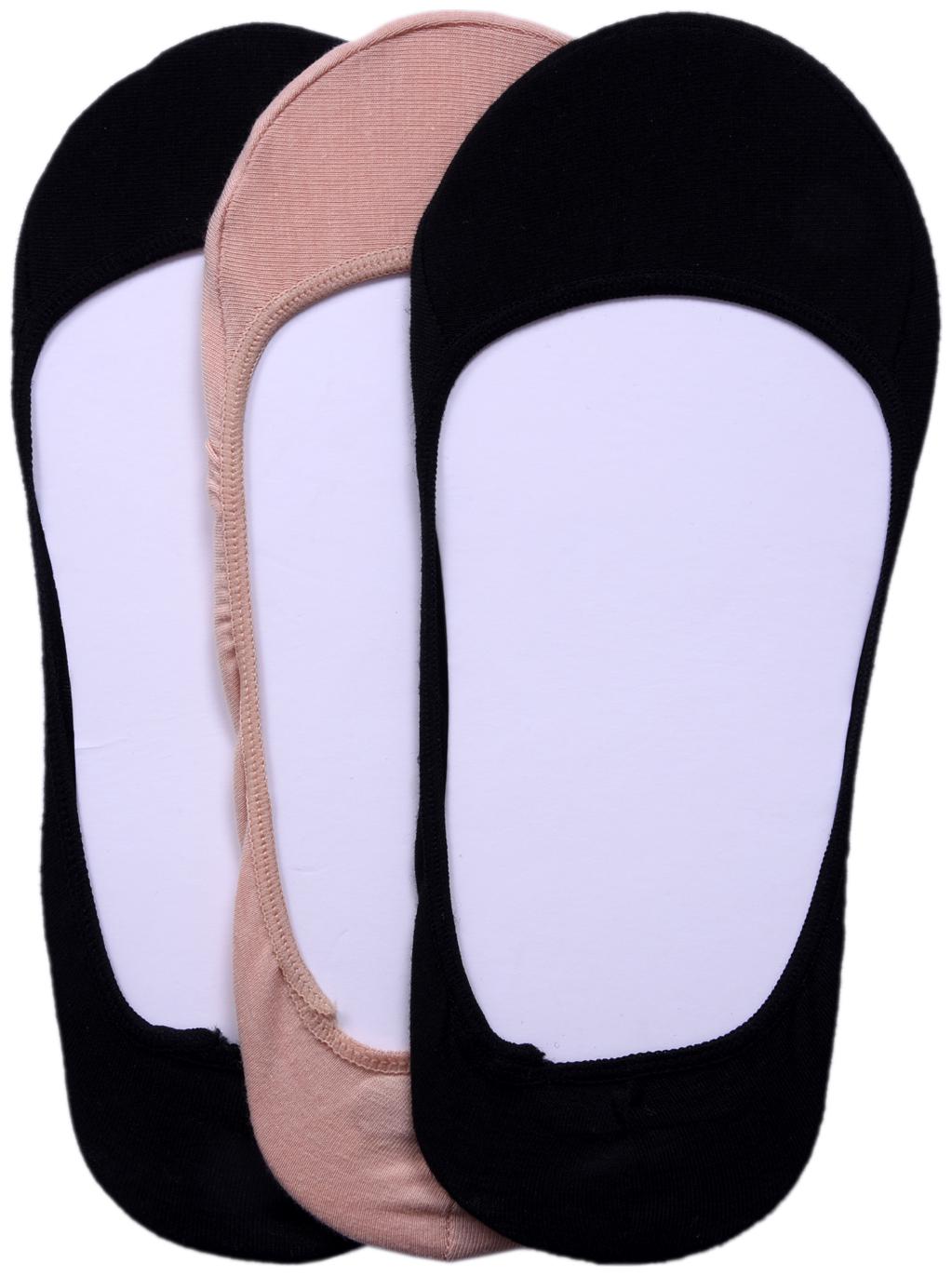 

N2S NEXT2SKIN - Women s Cotton Loafer Socks Ladies Invisible No Show Liners Pack of 3 in all colors with Anti slip Silicon