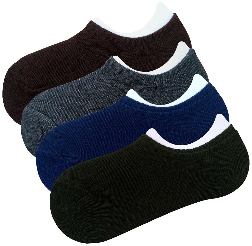 

ODDEVEN Men Women Cotton Solid Loafer Socks (Pack of 4)