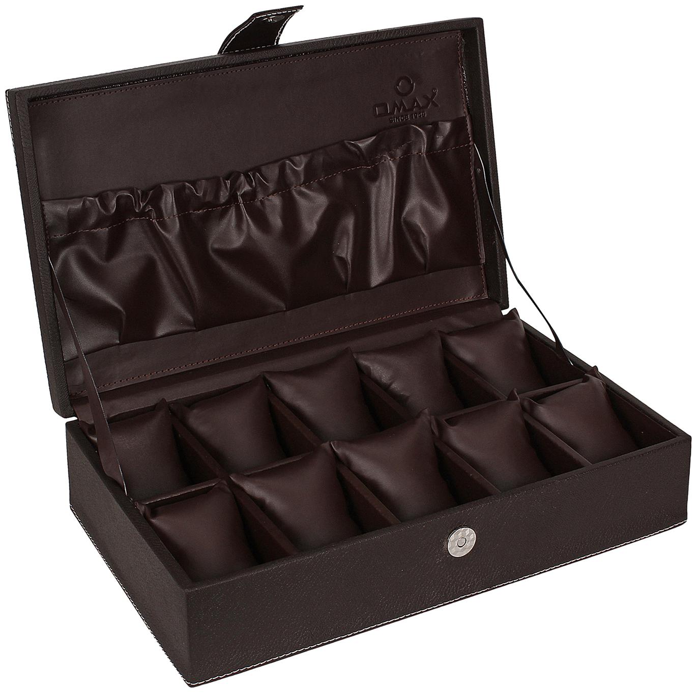 

OMAX Men Unisex Pu leather Watch cases - Black Pack of 1