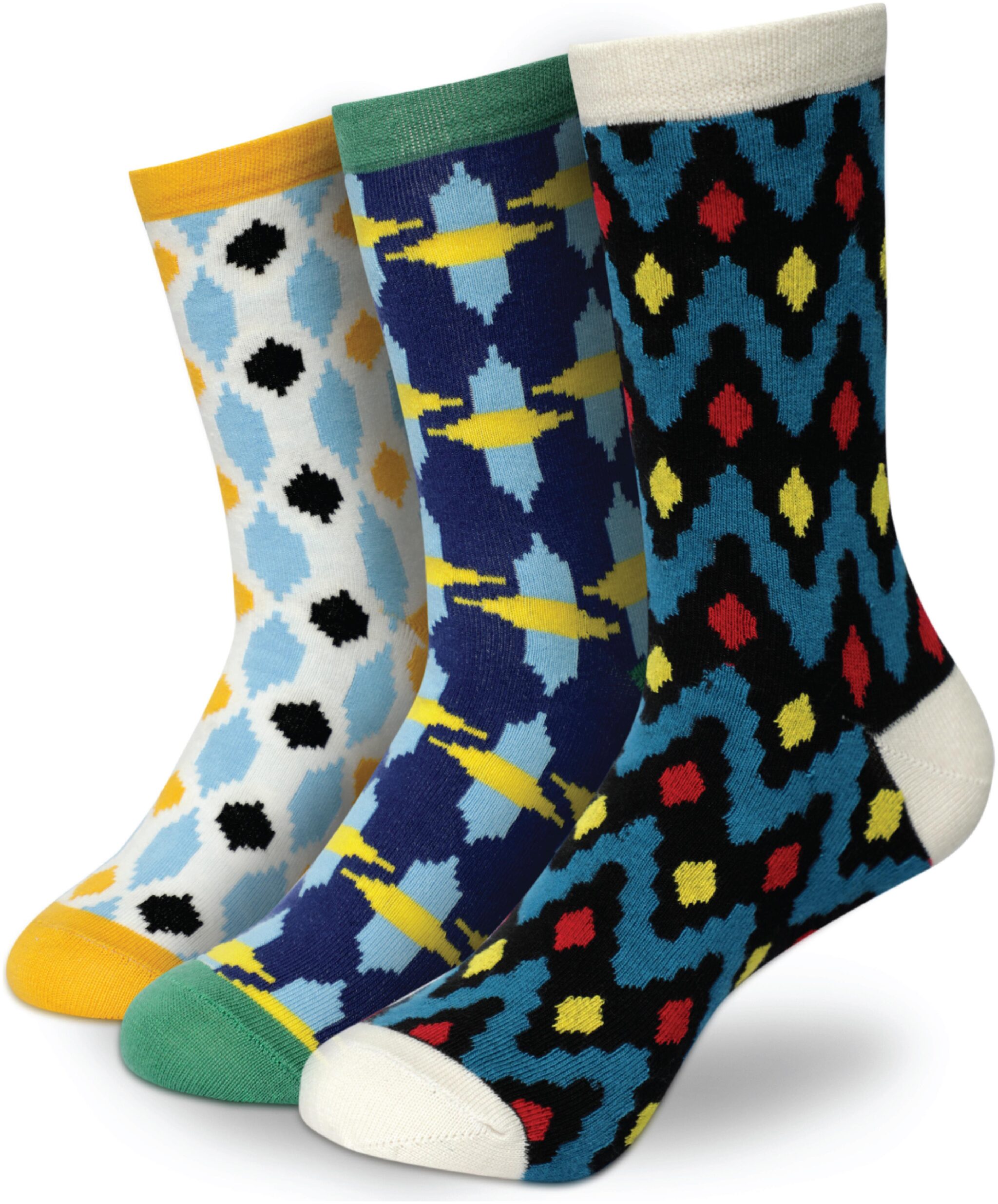 

ONELEPH CO Assorted Cotton Calf length socks ( Pack of 3 )