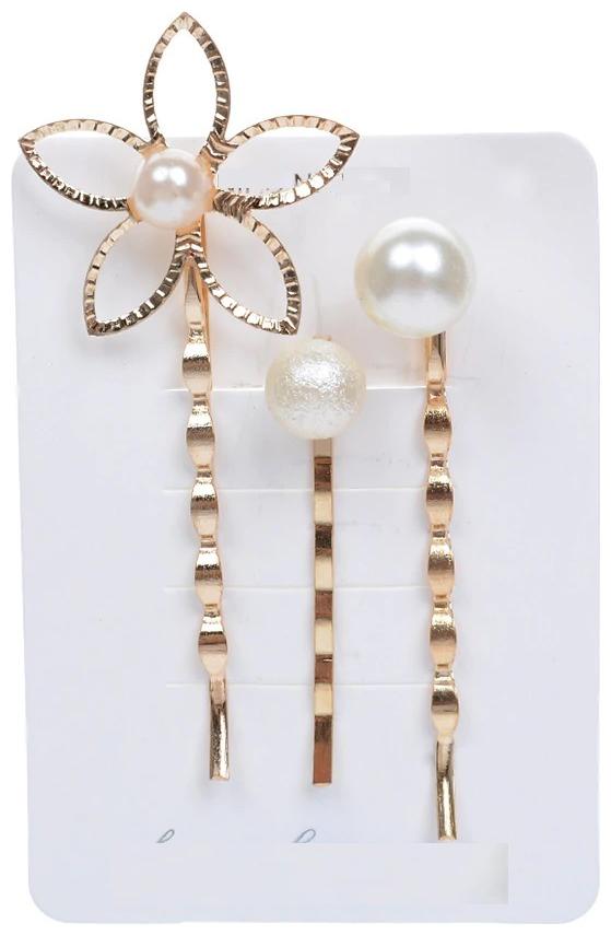 

Oomph Women Hair pin ( Gold Set of 3 )