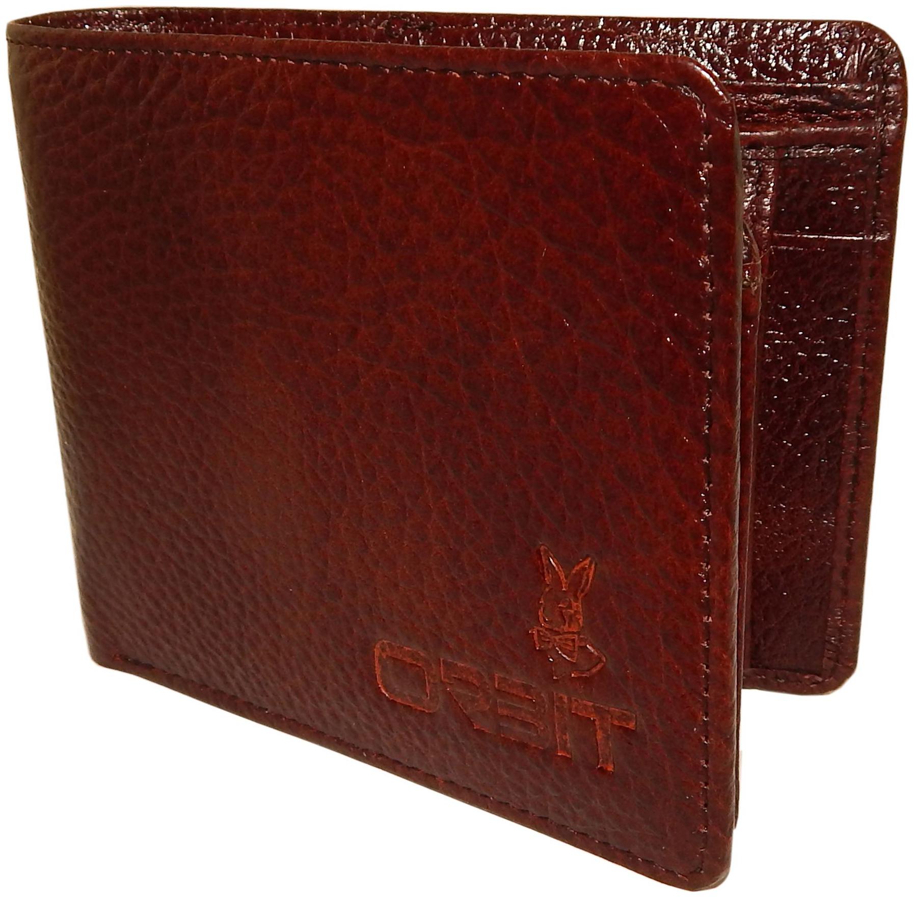 

Orbit Men Brown Leather Tri Fold Wallet ( Pack of 1 )