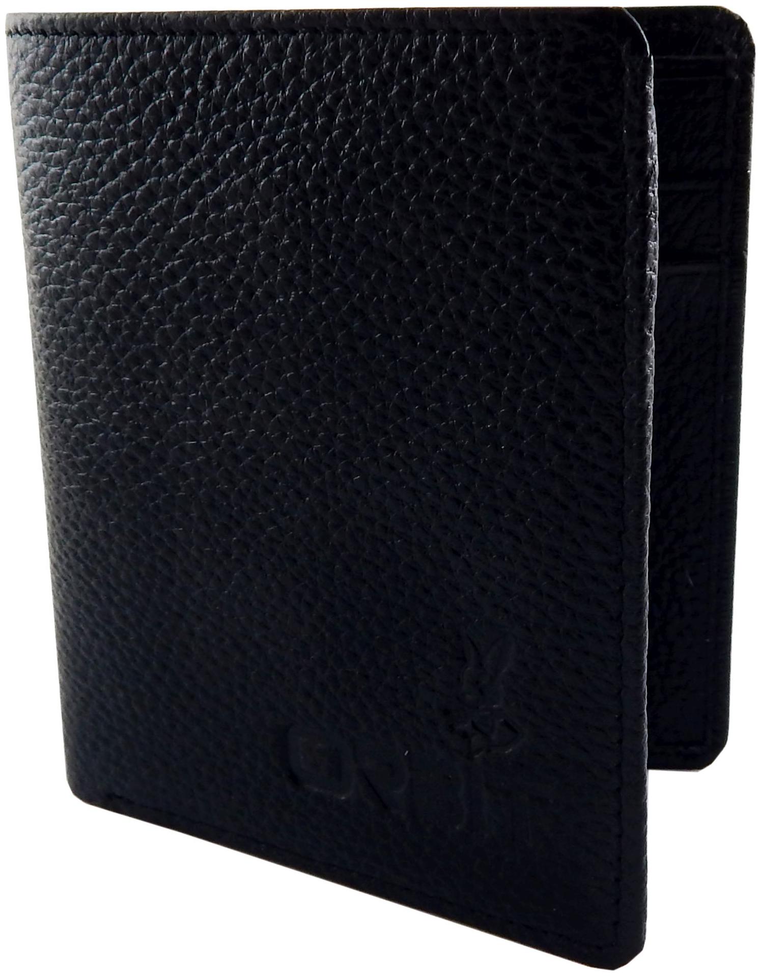 

Orbit Men Black Leather Tri Fold Wallet ( Pack of 1 )