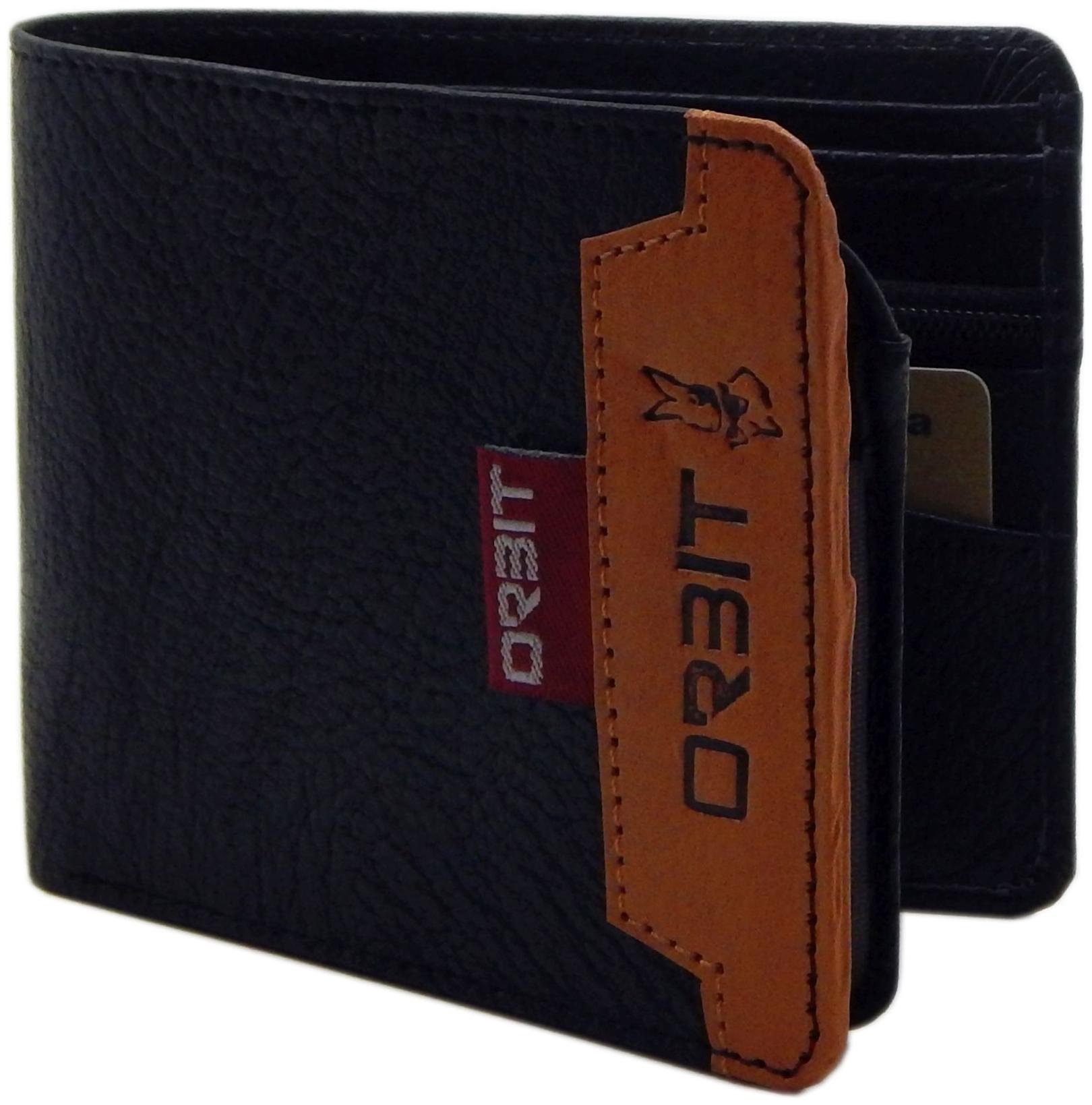 

Orbit Men Black Tan Synthetic leather Bi-Fold Wallet ( Pack of 1 )