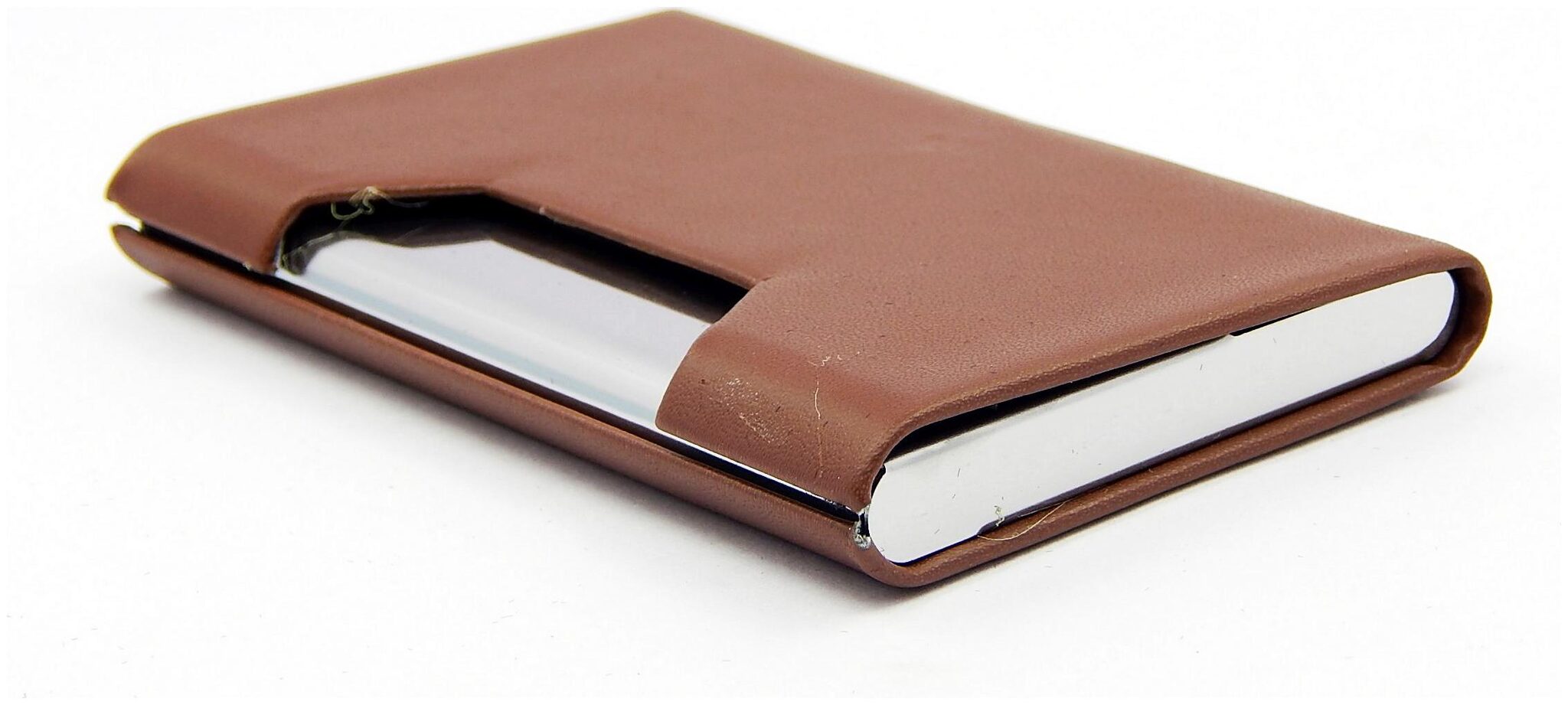 

Orbit Men Faux leather Card holder - Brown Pack of 1