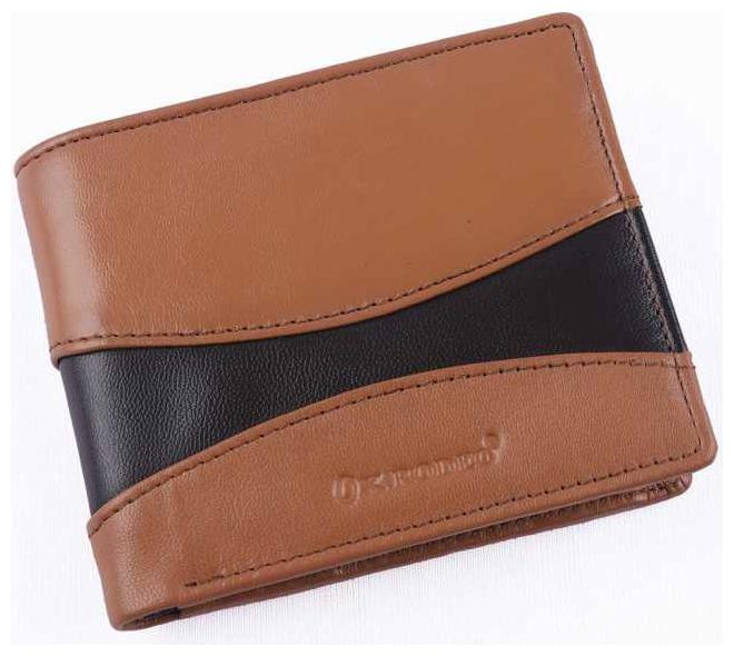 

Ox Rodeo Men Brown Leather Tri Fold Wallet ( Pack of 1 )