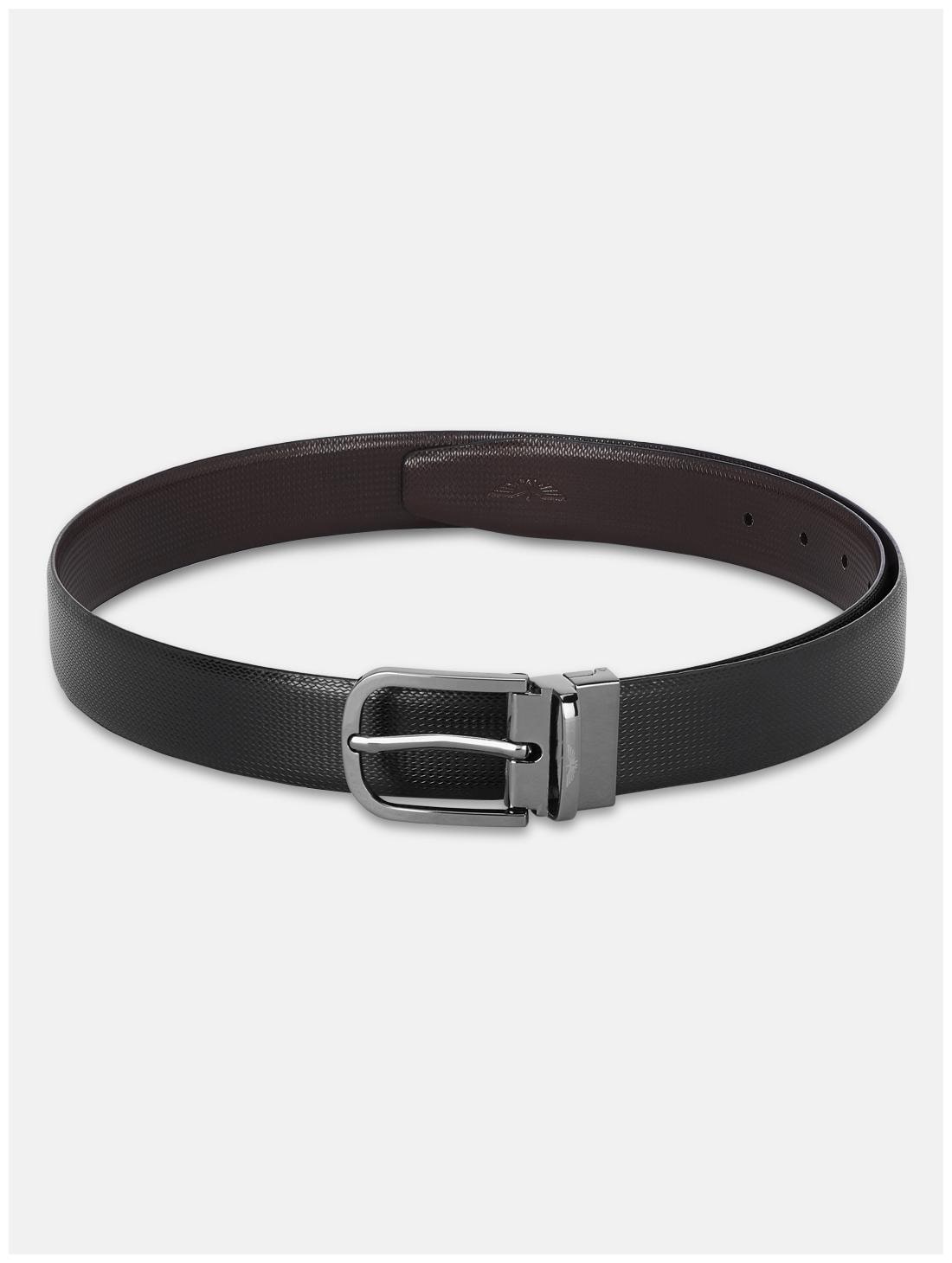 

Park Avenue Men Black Reversible Leather Belt (Size 36 Pack of 1 )