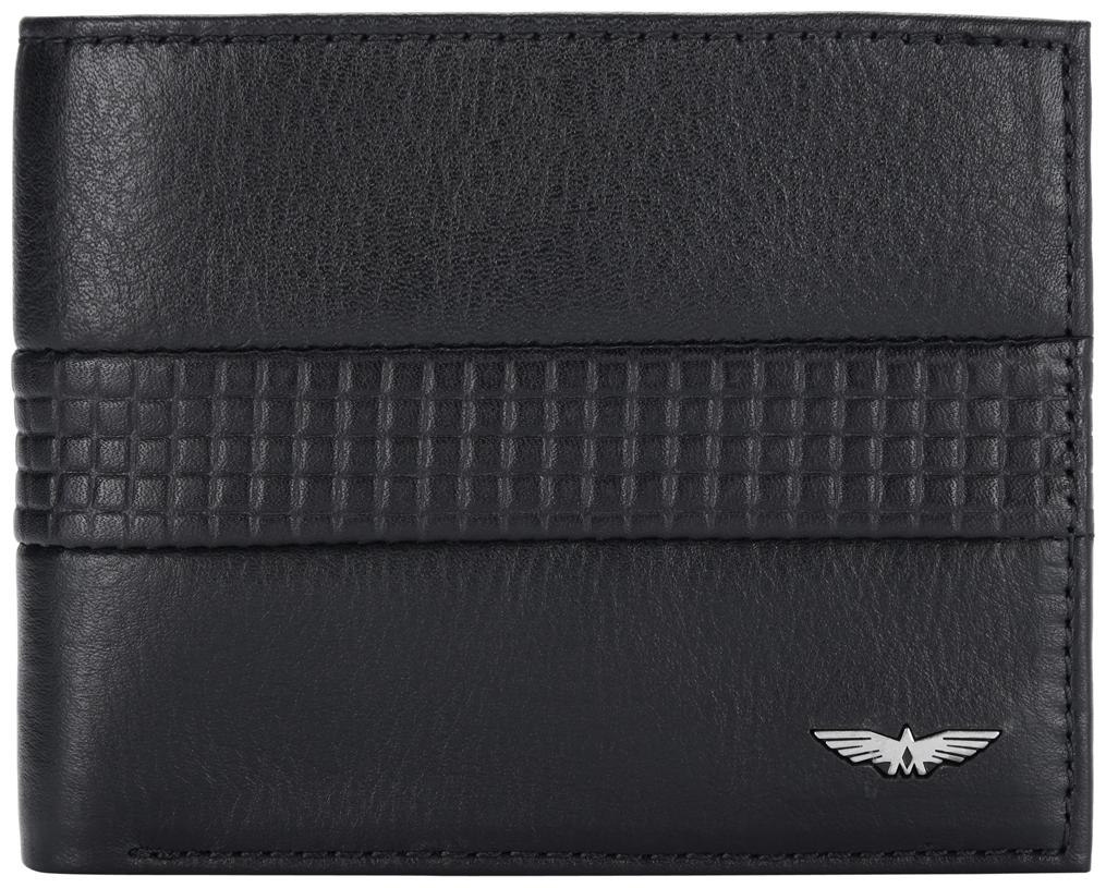 

Park Avenue Men Black Leather Bi-Fold Wallet ( Pack of 1 )