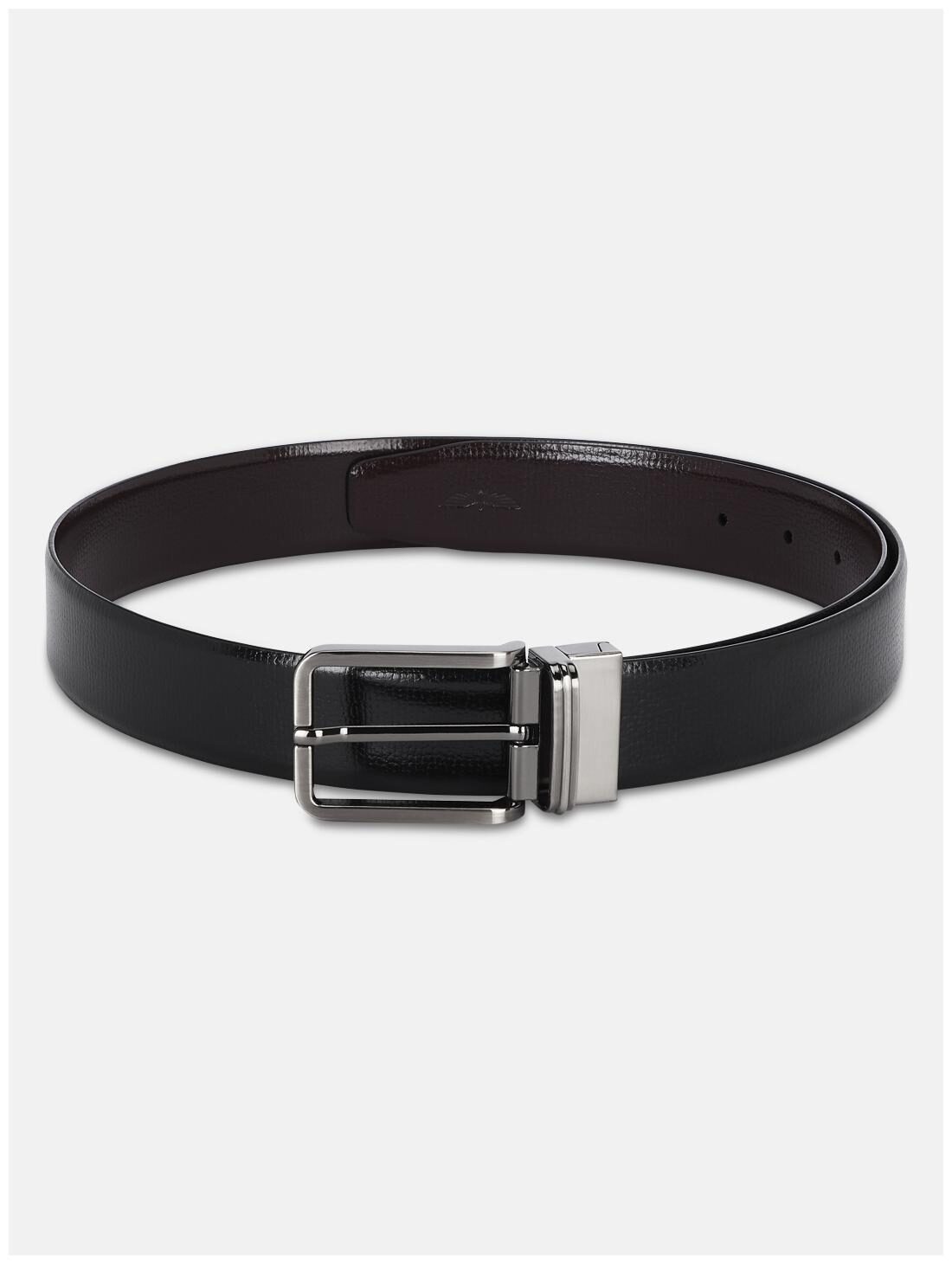 

Park Avenue Men Black Reversible Leather Belt (Size 34 Pack of 1 )