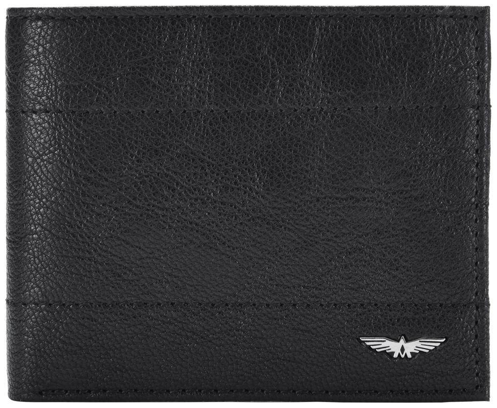 

Park Avenue Men Black Leather Bi-Fold Wallet ( Pack of 1 )